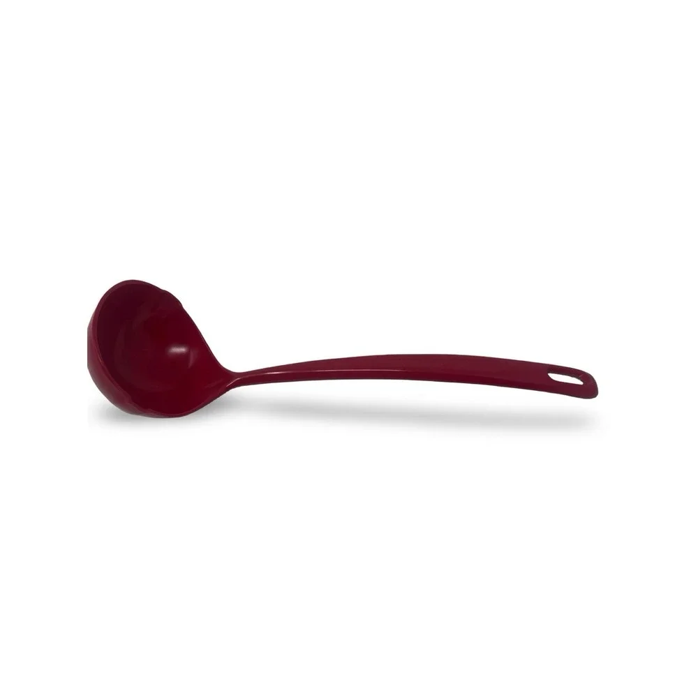 VTG Ekco Soup Spoon Red Melamine HARD PLASTIC Solid Ladle Taiwan Serving Spoon